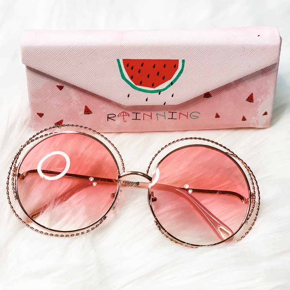 Fashionable Big Round Sunglasses 🌸